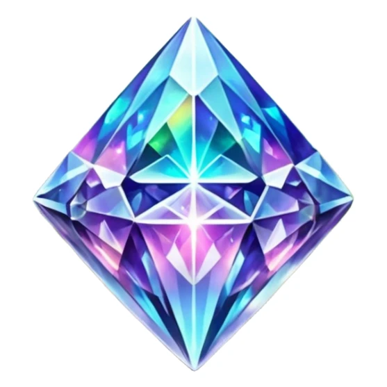 crystals diamonds with runes in forest and flowers sticker