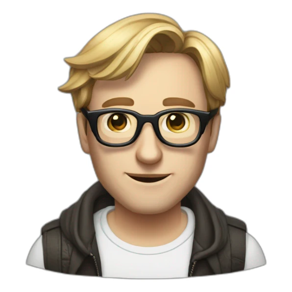 Fashion Linus Torvald with sunglasses sticker