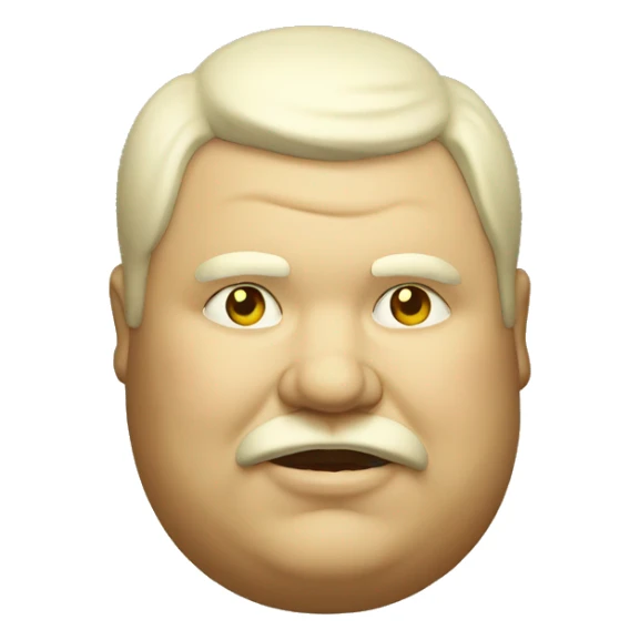 Fat man vintage sticker