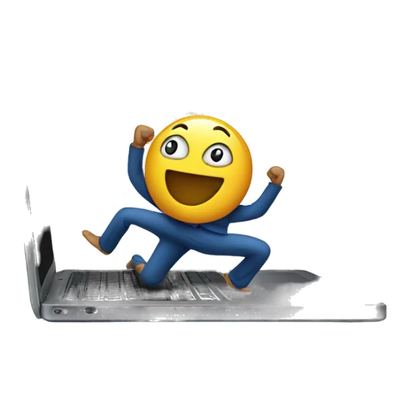 laptop dancing sticker
