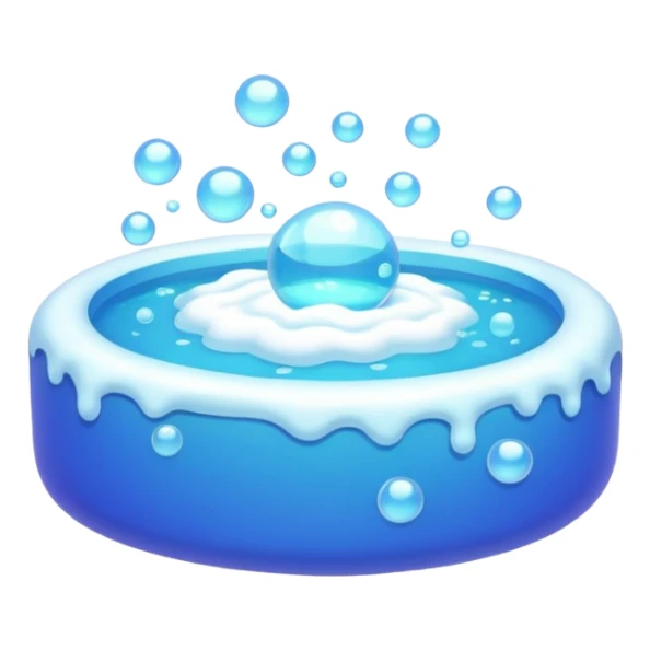 Bubble pool sticker