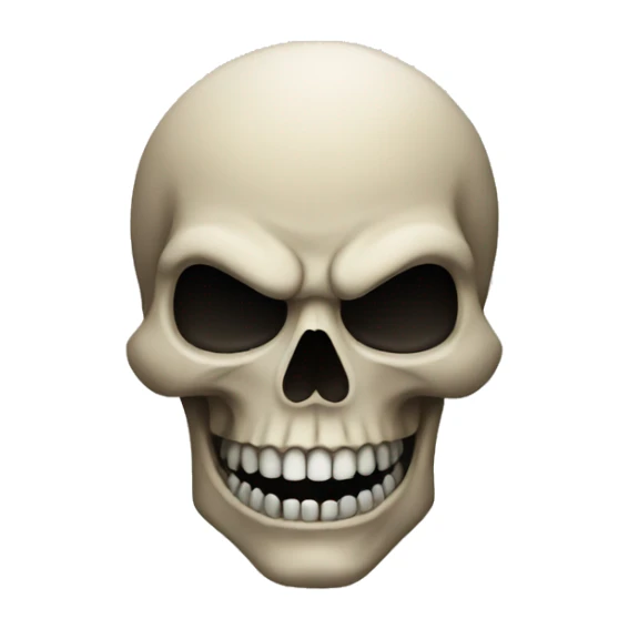 Evil skull sticker