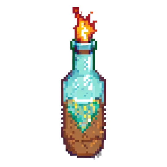 Molotov cocktail sticker