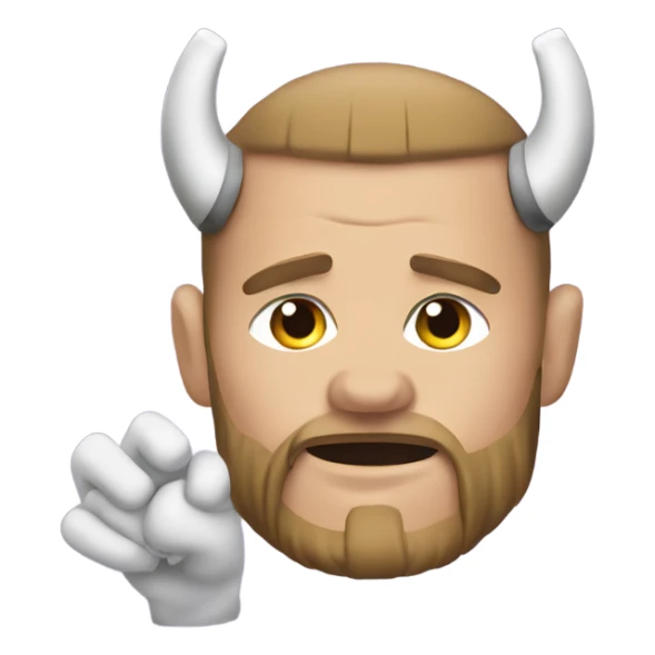 Vikings football play with 2 fingers pointed to their ear sticker