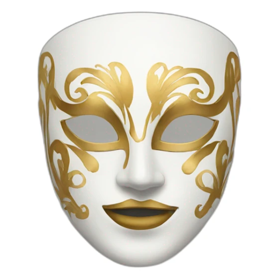 university venetian mask sticker