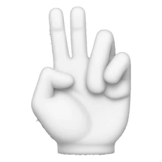 japanese hand sign with white shirt sticker