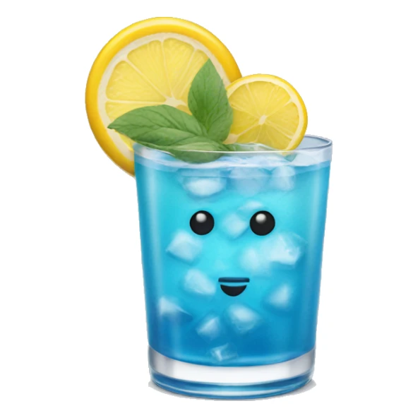 blue laggoun cocktail sticker