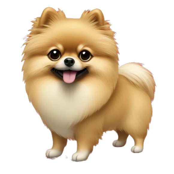 A Pomeranian wearing a Christmas sweater  sticker