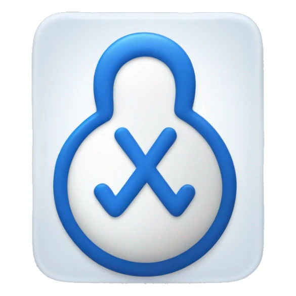 Bluc tick verified in blue and white color sticker