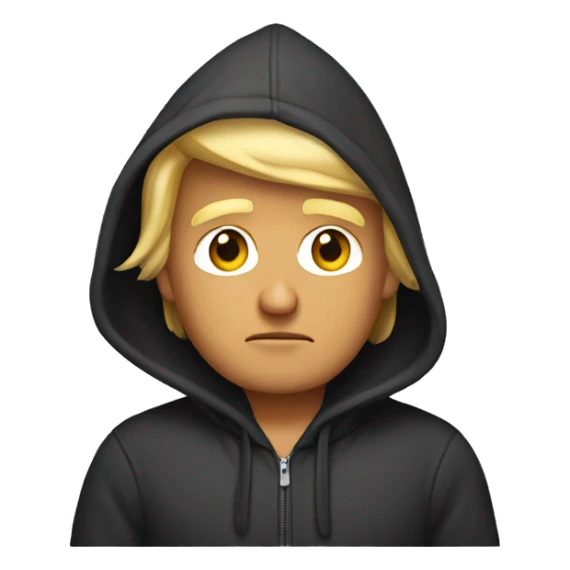 Donald trump wearing a hoodie sticker