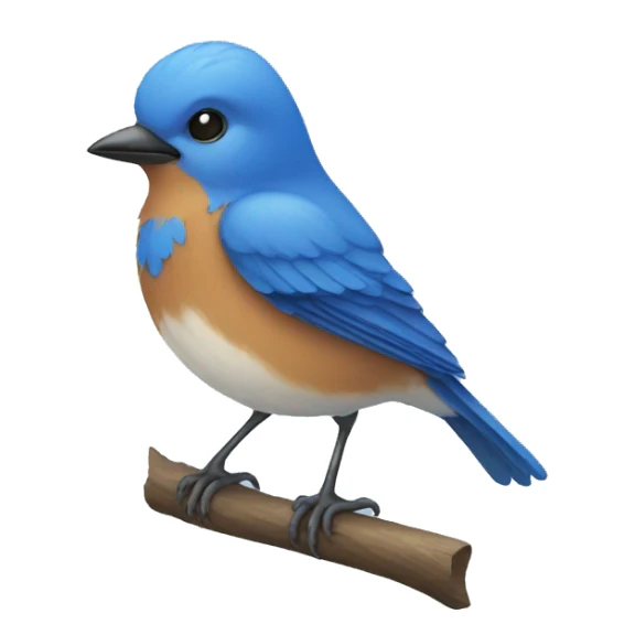 blue bird sticker
