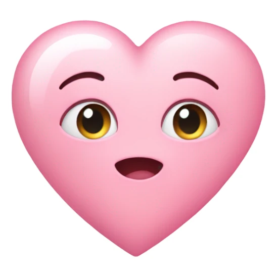 Baby pink heart with starts sticker