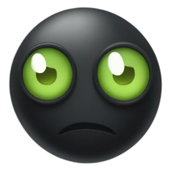 Black seed with tree eyes pvz sticker