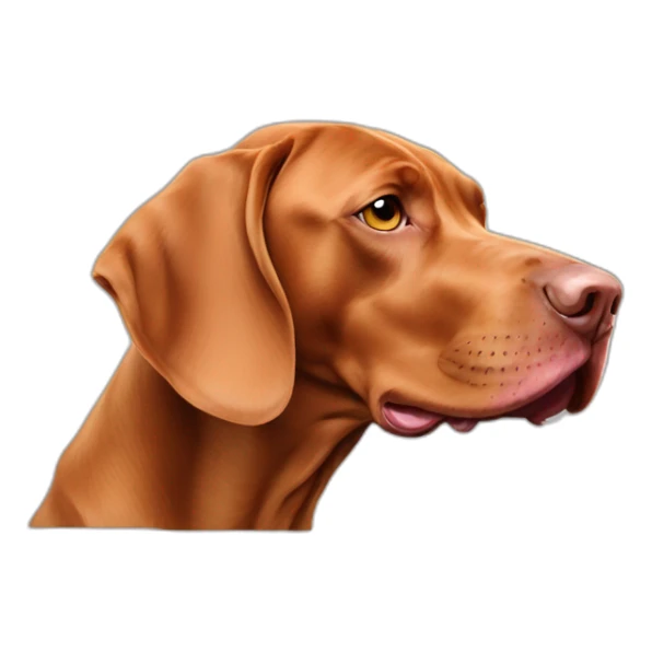 magyar vizsla licking tongue sticker
