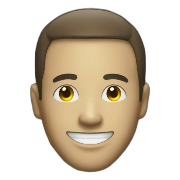 smiling man made of money sticker