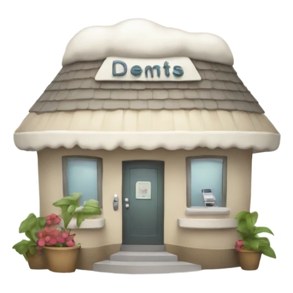 A cozy dental office sticker