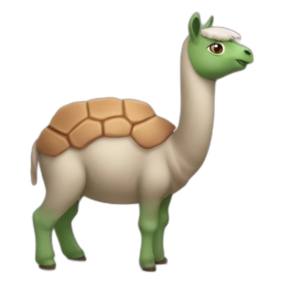 Un lama qui mange une tortue sticker