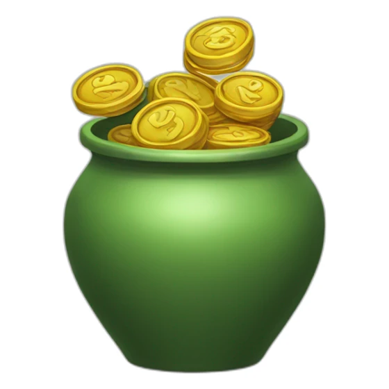 Pot Of Greed sticker