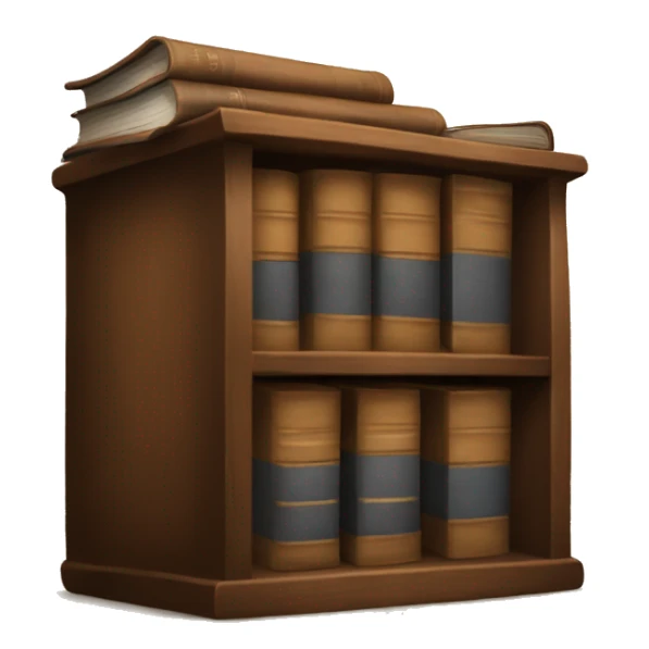 Brown chest of books sticker