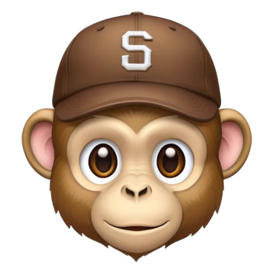 Un singe avec une casquette malpolie  sticker