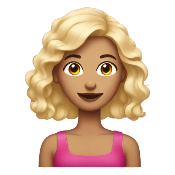 Woman with a nail polish  sticker