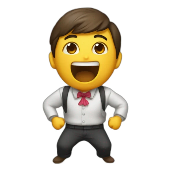 Goteo  sacando la lengua haciendo burla sticker