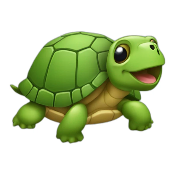Tortue dans un téléphone sticker