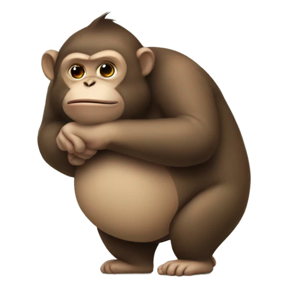 fat monkey sticker