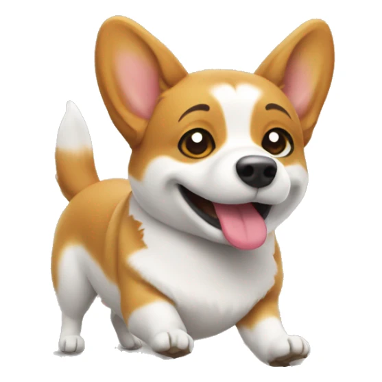 Twerking corgi sticker