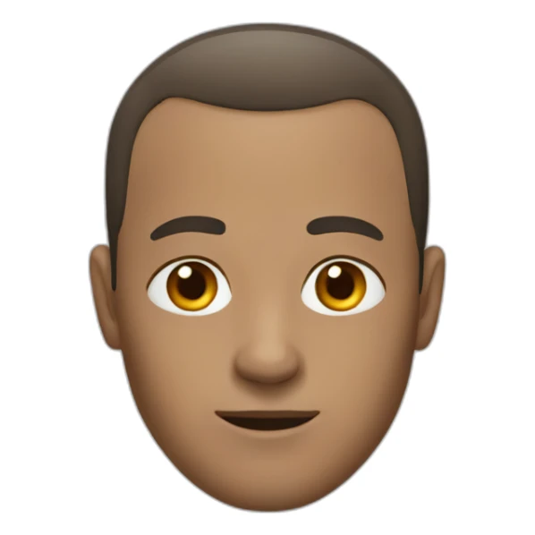 man with receding hairline sticker