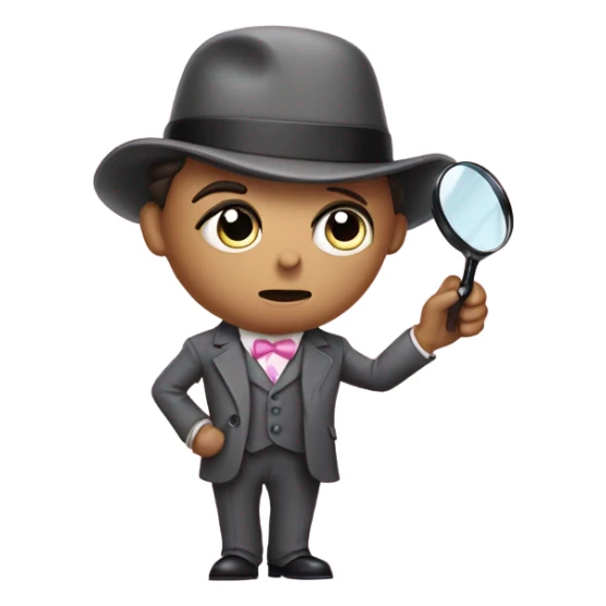 sherlock holmes in pink suit  sticker