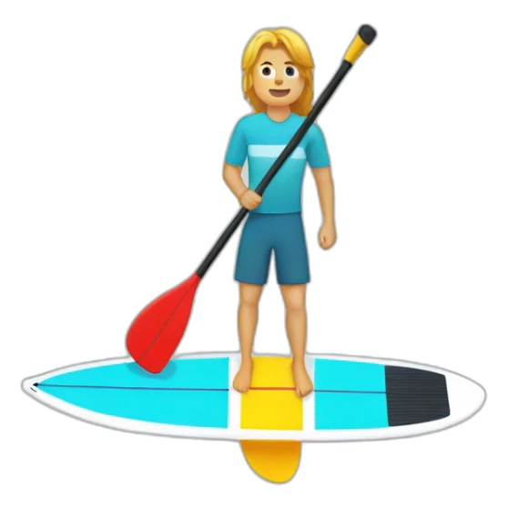 Paddle surf sticker