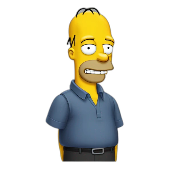 Janusz Korwin Mikke as Homer Simpson sticker