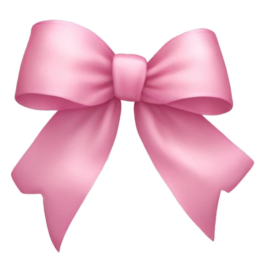 light pink ribbon bow sticker
