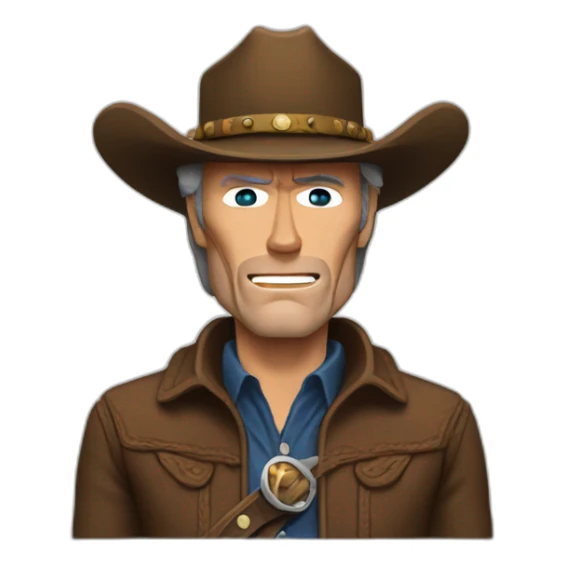 Clint Eastwood cowboy sticker