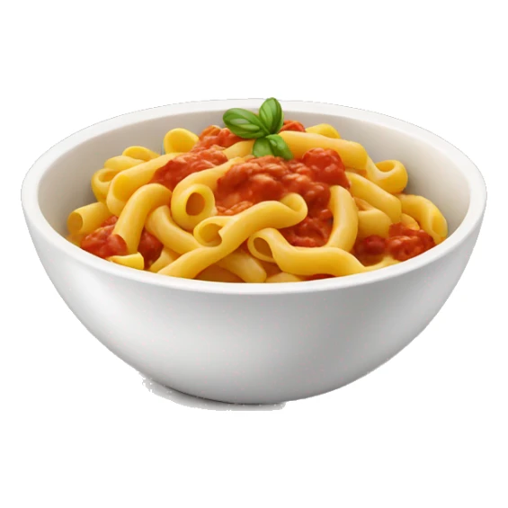 pasta with sauce in a bowl  sticker