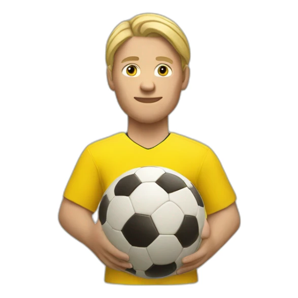 Ballon de foot en or haaland sticker
