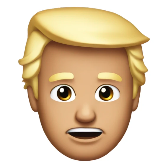 Donald trump with a pink  bow on top of his head sticker