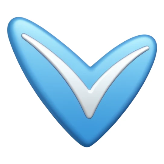 make verified check emoji, make it blue and the check white  sticker