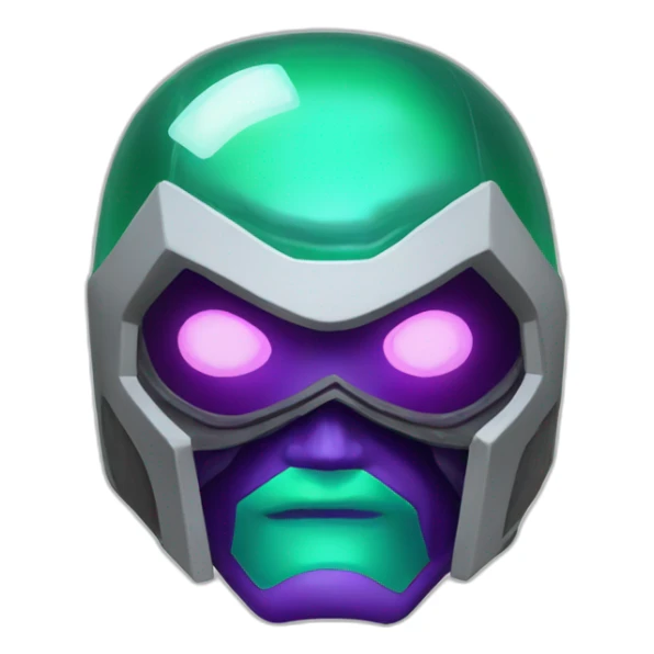 Electric bubble glass mysterio head sticker