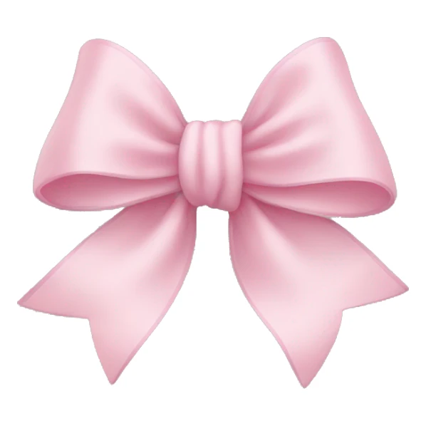 Light pink bow sticker