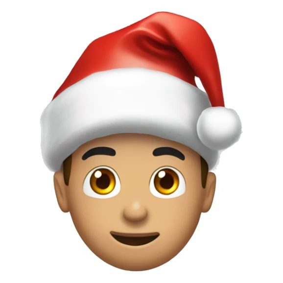cristiano ronaldo with santa hat sticker