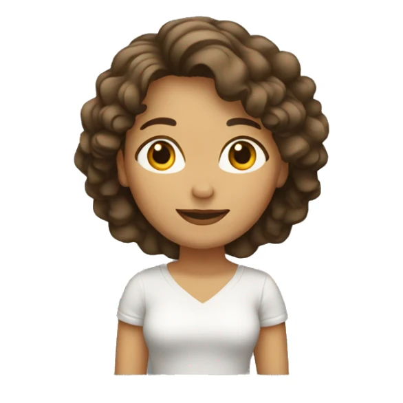 Spanish Woman (full-body) (arms raised) (wavy hair) sticker