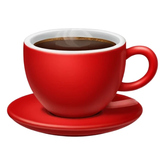 cup of coffe red sticker