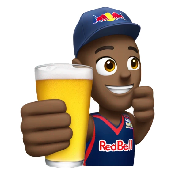 Cheers with redbull energy sticker