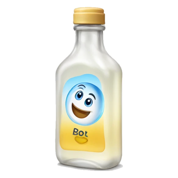 Bottle of baby oil sticker