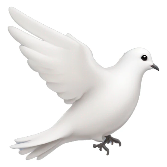 a dove with an olive branch in it's mouth sticker