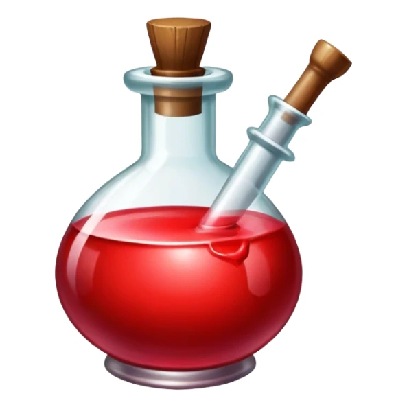 dnd item icon, health potion red sticker