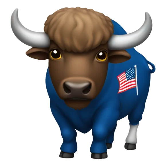 Buffalo with America football sticker