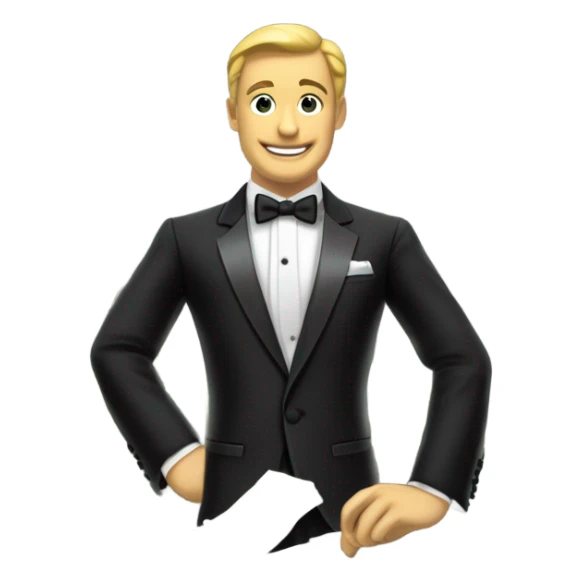 1960s tuxedo and money sticker